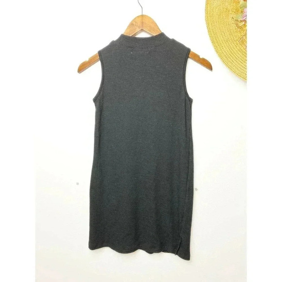 Cotton Emporium Knit Ribbed Tank Dress A-Line Black Girls Size Medium NWT - Picture 2 of 3